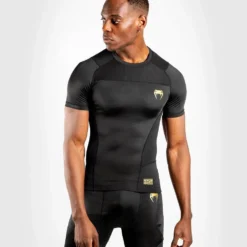 VENUM G-FIT Rashguard - Kort Arm Svart/Gull