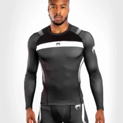 VENUM Nogi 3.0 Kompresjonstrøye/Rashguard - Lang Arm- Svart/Hvit
