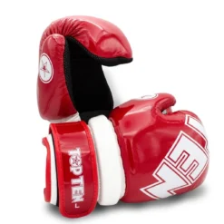 TOP TEN Glossy Pointfighter/Semikontakthansker - Rød