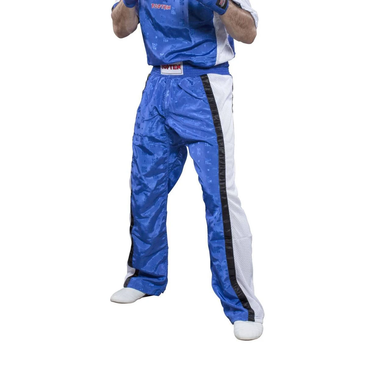 TOP TEN Mesh Kickboxingbukse - Blå/Hvit