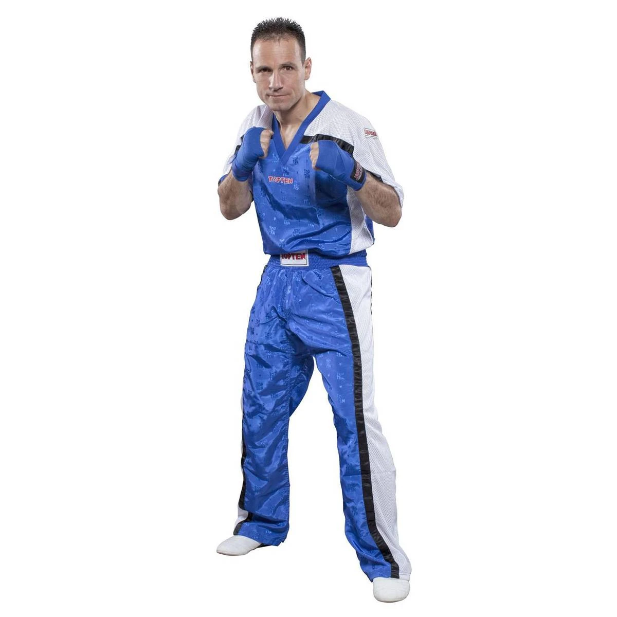 TOP TEN Mesh Kickboxingbukse - Blå/Hvit - Bilde 2