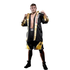 TOP TEN Get In The Ring Boksekåpe - Svart/Gull