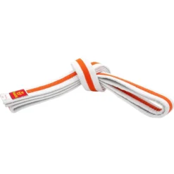 HAYASHI Hvitt Belte Med Oransje Stripe