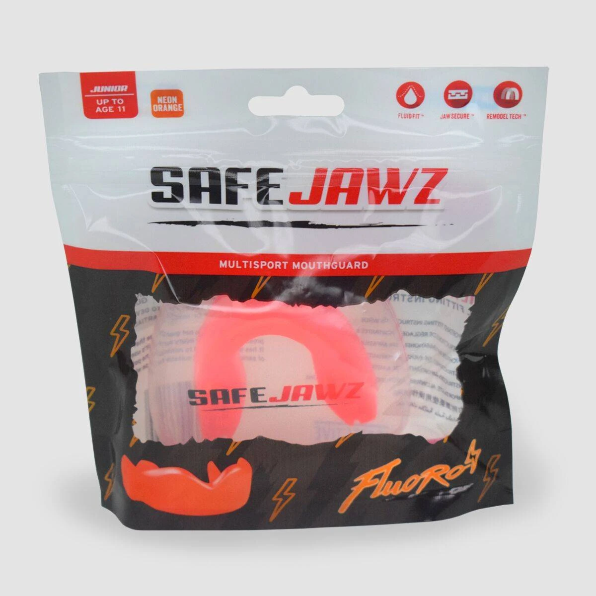 SAFEJAWZ INTRO Tannbeskytter - Neon Oransje - Bilde 2