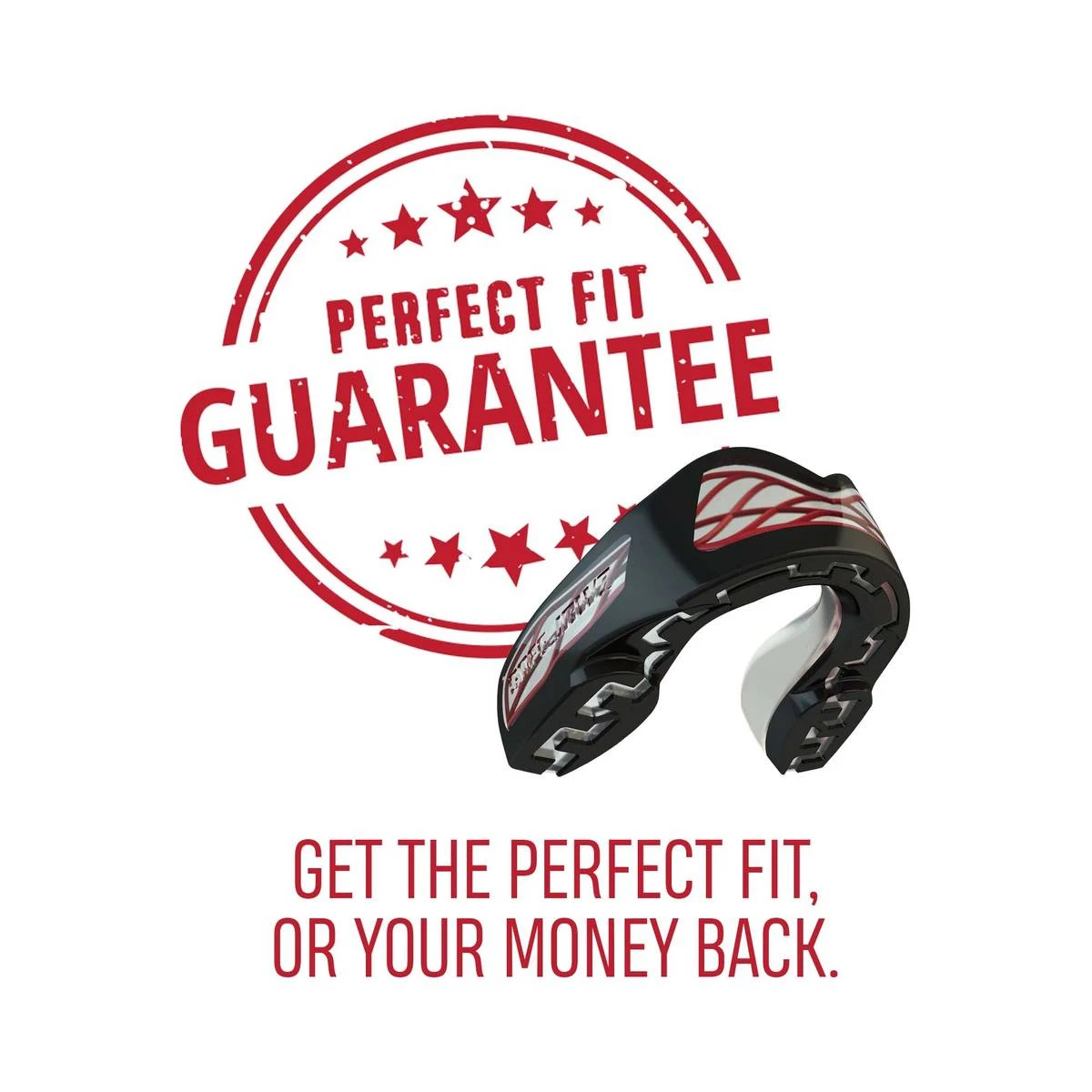 SAFEJAWZ NITRO Tannbeskytter Svart Og Rød - Bilde 2