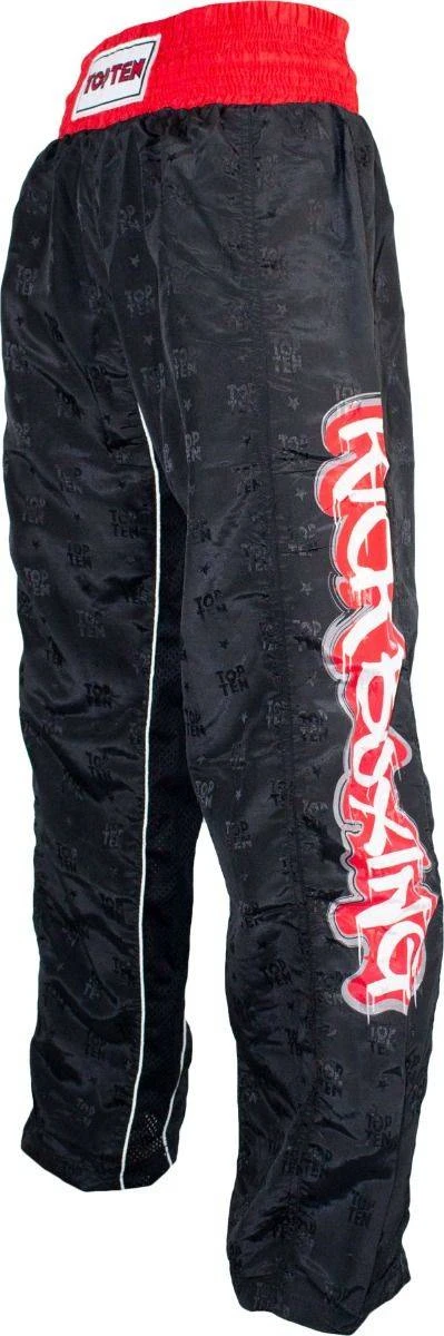 TOP TEN Kickboxingbukse GRAFFITI Svart